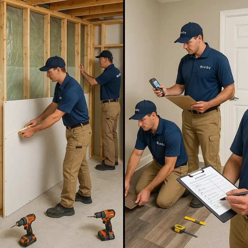 Repairs and Reconstruction process in East Lexington, VA